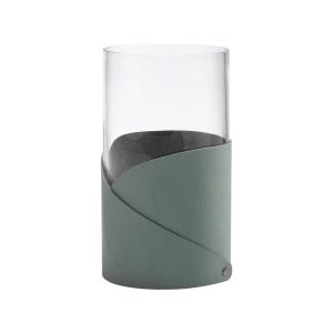 LindDNA - Fold Vase M, Ø 11 cm, Nupo vert pastel / verre