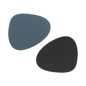 Lind DNA - Dessous de verre Curve Double , Nupo bleu foncé…