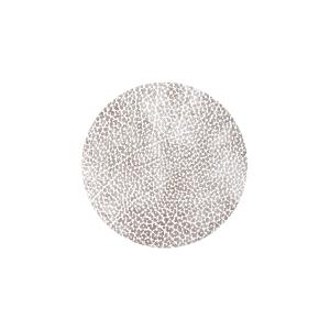 LindDNA - Dessous de verre rond Ø 10 cm, Hippo blanc-gris