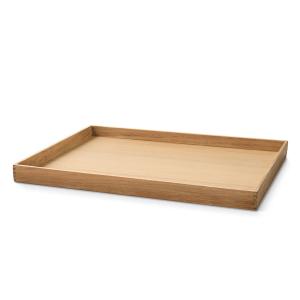 LindDNA - Even Teak Plateau Square L, teck / Nupo naturel