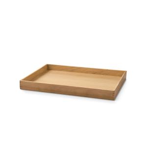 LindDNA - Even Teak Plateau Square M, teck / Nupo naturel