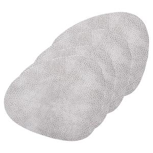 Lind DNA - Set de table Curve L, Hippo blanc - gris (lot de…