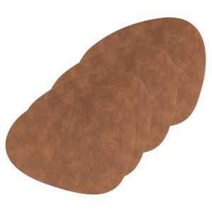 Lind DNA - Set de table Curve L, Nupo naturel (lot de 4)