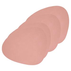 Lind DNA - Set de table Curve L, Nupo rose (lot de 4)