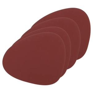 Lind DNA - Set de table Curve L, Nupo rouge (jeu de 4)