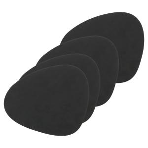 Lind DNA - Set de table Curve L, Nupo noir (lot de 4)