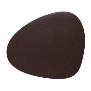 LindDNA - Set de table Curve L , Serene rouge-brun