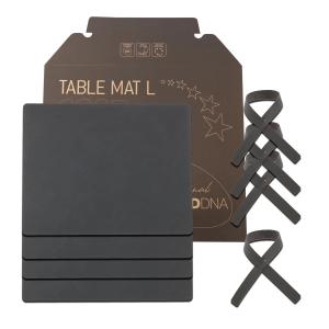 Lind DNA - Set cadeau Square L , Nupo anthracite (4 sets de…