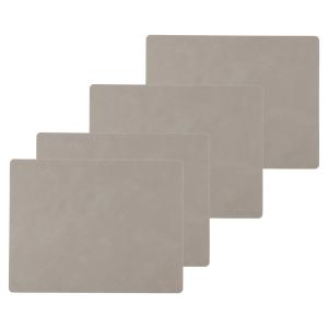 Lind DNA - Set de table Square L , 35 x 45 cm, Nupo gris cl…