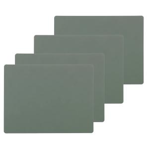 Lind DNA - Set de table Square L , 35 x 45 cm, Nupo vert pa…