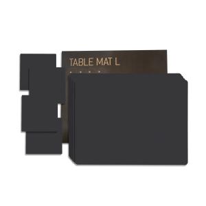 Lind DNA - Set cadeau Square L , Nupo noir (4 sets de table…