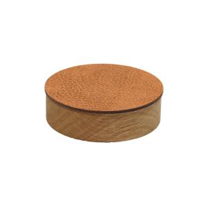 LindDNA - Wood Box avec couvercle S, Ø 11 cm, chêne naturel…