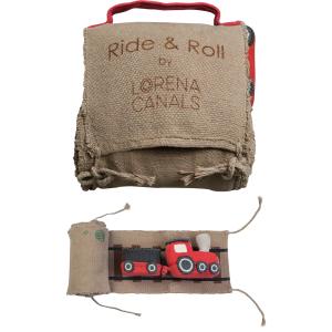 Lorena Canals - Ride & Roll Set de jeu, train, brun / rouge…