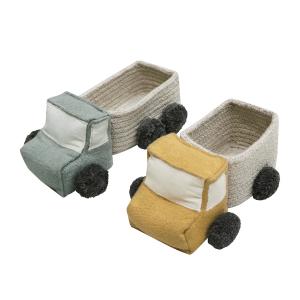 Lorena Canals - Camion jouet, jaune / bleu (set de 2)