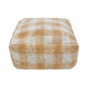 Lorena Canals - Vichy Pouf, 40 x 40 cm, honey