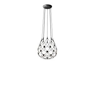 Luceplan - Mesh Lampe à suspension Ø 55 cm complète, longue…