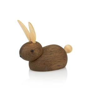 Lucie kaas - Lièvre de skjøde avec figure en bois à l'oreil…
