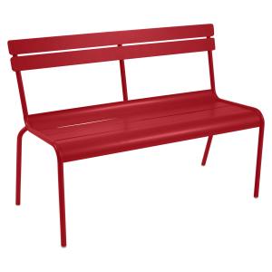 Fermob - Luxembourg Banc, empilable, rouge coquelicot