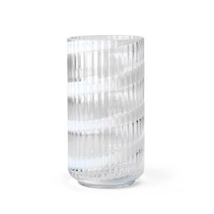 Lyngby Porcelæn - Vase en verre Lyngby, swirl, H 20,5 cm, t…