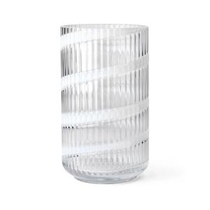 Lyngby Porcelæn - Lyngby vase en verre, swirl, H 25 cm, tra…