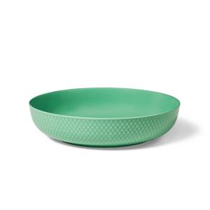 Lyngby Porcelæn - Rhombe Coupe, Ø 28 cm, vert