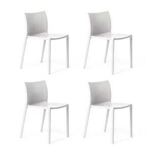 Magis - Air Ch air Chaise d'extérieur, blanc (set de 4)