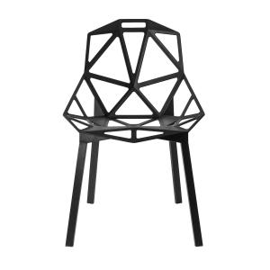 MAGIS - Chair One Chaise empilable, aluminium anodisé noir…