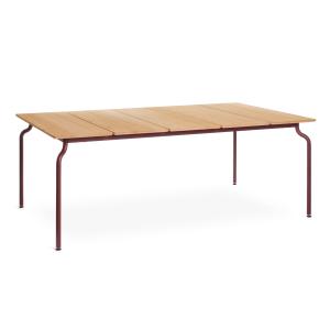 MAGIS - South Table de jardin, 200 x 120 cm, teck / bordeaux