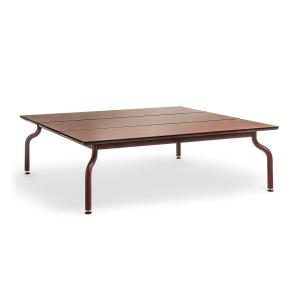 MAGIS - South Table de jardin basse, 120 x 120 cm, bordeaux…