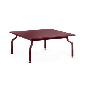 MAGIS - South Table de jardin basse, 90 x 90 cm, bordeaux