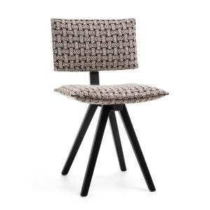 MAGIS - Trave Chaise, frêne noir / noir naturel (tissu Torr…