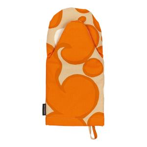 Marimekko - Keidas Gant de four, beige / orange / blanc cot…