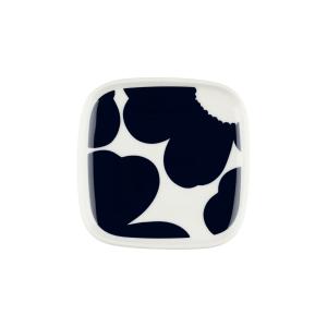 Marimekko - Oiva Iso Unikko Assiette, 10 x 10 cm, blanc / b…