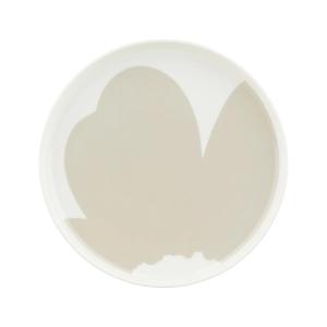 Marimekko - Oiva Iso Unikko Assiette, Ø 25 cm, blanc / stra…