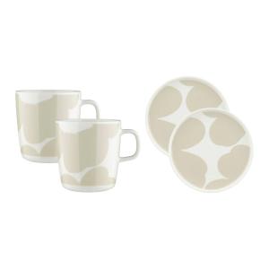 Marimekko - Oiva Iso Unikko Assiette & Gobelet, Ø 25 cm & 2…