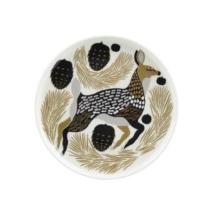 Marimekko - Oiva Peura Assiette, Ø 20 cm, blanc / charbon /…