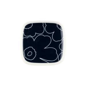 Marimekko - Oiva Piirto Unikko Assiette, 10 x 10 cm, blanc…