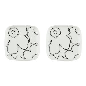 Marimekko - Oiva Piirto Unikko Assiette, 10 x 10 cm, blanc…