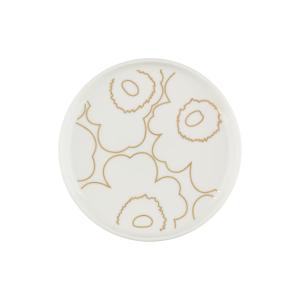 Marimekko - Oiva Piirto Unikko Assiette, Ø 13,5 cm, blanc /…