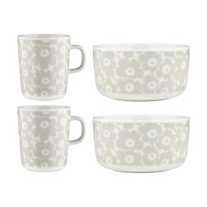 Marimekko - Oiva Pikkuinen Unikko Gobelet avec anse & Bol,…