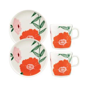 Marimekko - Oiva Puutarhakutsut Set de petit déjeuner, blan…