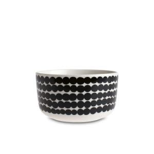 Marimekko - Oiva räsymatto bol 500 ml, blanc / noir