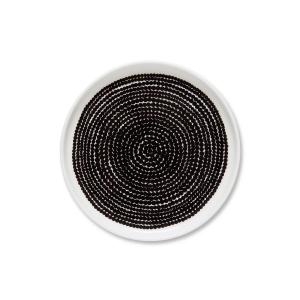 Marimekko - Oiva Räsymatto Plaque, Ø 1 3. 5 cm, noir / blan…