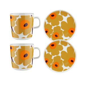 Marimekko - Oiva Unikko Set de petit déjeuner, caramel / cr…