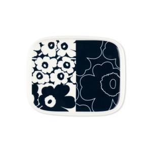 Marimekko - Oiva Unikko Kollaasi Assiette, 15 x 12 cm, blan…