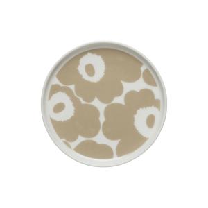 Marimekko - Oiva Unikko Assiette, Ø 13,5 cm, beige / blanc