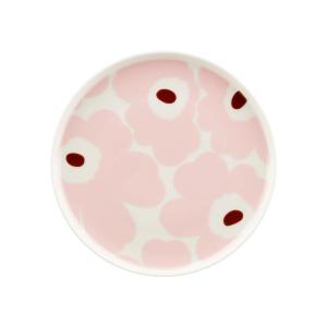 Marimekko - Oiva Unikko Assiette Ø 20 cm, blanc / light pin…