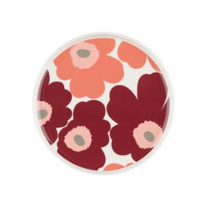 Marimekko - Oiva Unikko Assiette, Ø 20 cm, blanc / dark che…