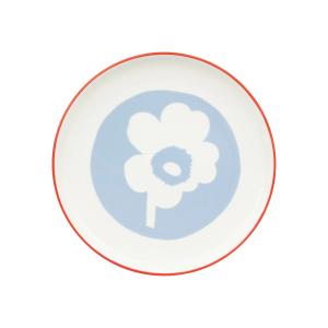 Marimekko - Oiva Unikko Assiette Ø 20 cm, blanc / bleu clai…