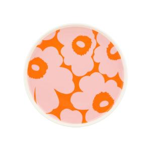 Marimekko - Oiva Unikko Assiette Ø 20 cm, blanc / rose / or…